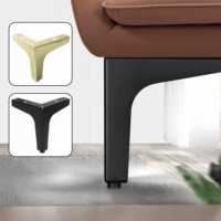 Pieds de meubles triangulaires modernes en acier laminé à froid robuste noir/doré pour canapé, armoire, meuble TV, table basse, hôpital, cuisine