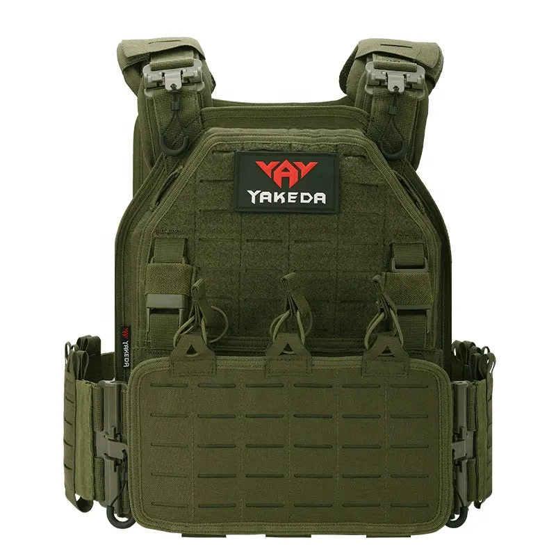 Yakeda 6094 Od Green 1000D Quick Release Tactische Vest Chaleco Tactico