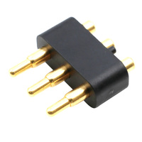 Conector POGO Pin de 4 Pines con Resorte, Chapado en Oro, para PCB, Certificado ROHS