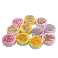 Main en mousse hôtel maison lavage blanchissant la peau lavande douces roses fleur visage savon naturel