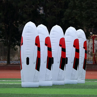 Mur de frappe libre gonflable en PVC pour entraînement de football, blanc, 170*43cm, utilisation en extérieur, vente chaude