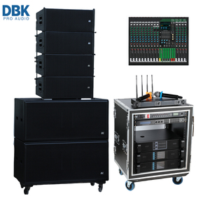 Sound Speaker portabel, peralatan suara Array Line 18 inci Subwoofer + Dual 10 inci Line Array Speaker pasif sistem LA - Product Image 1