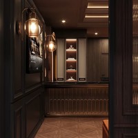 Station de Salon de Coiffure : Design 3D Intérieur Complet Personnalisé, Ensemble de Mobilier de Salon avec Chaises pour Coiffeur
