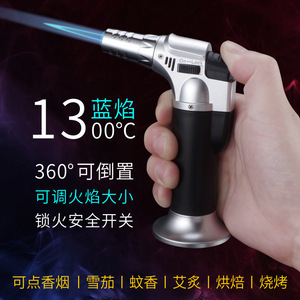 ปืนพ่นไฟสำหรับทำม็อกซิบัชั่น ตัวเครื่องโลหะ ทนลม เปลวไฟสีฟ้า ใช้ในครัว - Product Image 3
