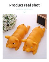 Juguetes para masticar para mascotas con sonido de perro, serie de comida simulada, cerdo asado y pato, de gran venta, para entrenamiento directo