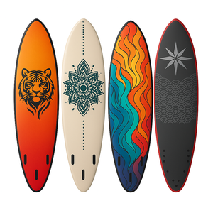 Planche de <span class=keywords><strong>surf</strong></span> classique <span class=keywords><strong>Mini</strong></span> Mal époxy avec logo personnalisé <span class=keywords><strong>Longboard</strong></span> Malibu à toit souple pour débutants intermédiaires en fibre de verre durable - Product Image 1