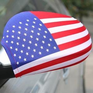 Wholesale High Quality Sublimation Advertising Mirror Cover Custom Design Spandexmaterial All Country Printing Car Mirror Cover