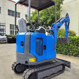 Mini-excavatrice EZ-C16, type chenilles, électrique, couleur bleue, économie d'énergie, pour utilisation agricole et de terrassement - Product Image 2