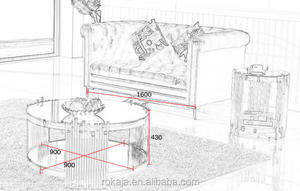 Table basse ronde en verre moderne à prix équitable, design <span class=keywords><strong>italien</strong></span>, table d'appoint, 1 pièce - Product Image 6