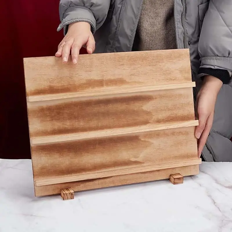 Soportes para tarjetas de pendientes de 3 niveles, soporte de exhibición de joyería de madera, estantes extraíbles, estante para tarjetas de exhibición de pendientes para exhibir