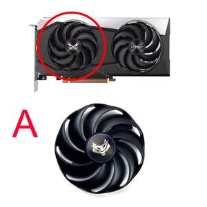 Ventilateur de refroidissement d'origine 87mm 6pin CF9010H12D FDC10H12D9-C ventilateur de GPU RX6600XT pour ventilateur de carte vidéo Sapphire <span class=keywords><strong>Nitro</strong></span> AMD Radeon RX <span class=keywords><strong>6600</strong></span> XT - Product Image 3