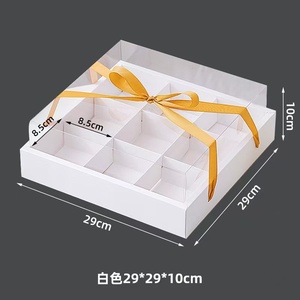 Caja transparente <span class=keywords><strong>de</strong></span> PVC para pasteles, necesidades diarias, embalaje <span class=keywords><strong>de</strong></span> plástico para cosméticos, regalos <span class=keywords><strong>de</strong></span> té para dulces, comida, Pizza, nueces, Material PET hecho - Product Image 2