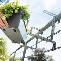 Étagère métallique suspendue en forme de L, support de pont, Pot, fenêtre, balcon, balustrade, jardinière, support de boîte à fleurs