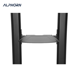 รถเข็นทีวีแบบปรับความสูงได้ พร้อมมือหมุน รองรับ VESA 1000x600 มม. ผลิตจากเหล็กและพลาสติก รับน้ำหนักได้ 100 กก. สำหรับทีวีขนาด 60-100 นิ้ว - Product Image 6