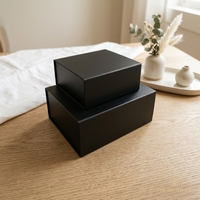 Boîte cadeau rigide pliable de luxe imprimée sur mesure, matériaux recyclés, doublure en éponge, fermeture magnétique pour parfums et cosmétiques