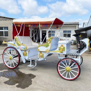 Voiture électrique nouvelle génération, type calèche de tourisme, avec sièges bleus, économique, pour transport spécial - Product Image 4