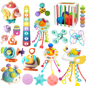 Hy đồ chơi-một-mảnh miễn phí vận chuyển bé đồ chơi với teethable Grip Rattle <span class=keywords><strong>Manhattan</strong></span> bóng cecelo dây rút - Product Image 1