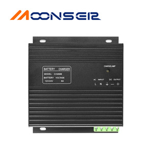 MoonsEiz <b>Battery</b> Charger <b>12V</b>/24V 6A Automatic Identification Industrial Use - Product Image 2