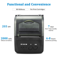 NETUM NT-1809DD Printer Mini Portabel Bluetooth 58Mm Populer