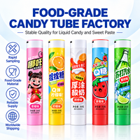 Tabung Permen Plastik Aluminium Cetak Kustom Kemasan Selai Food Grade Tutup Ulir 12.7-35mm