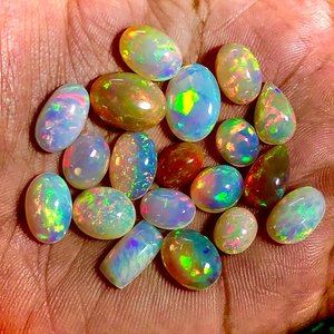 อัญมณีทรงหลังเบี้ยโอปอลทรงหลวมผลิตจากโอปอลจากเอธิโอเปียธรรมชาติได้รับการรับรองจากผู้ผลิตเครื่องประดับ - Product Image 4