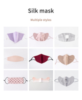 Masque facial de luxe 100% Soie de Mûrier Grade 6A, réutilisable, lavable, respirant, antibactérien, anti-âge, pour Femmes et Hommes, Halloween, Protection Solaire