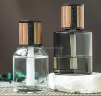 Bouteille de diffuseur d'arôme de voiture en verre de 120ml, emballage de parfum en bâton de coton sans feu de grande capacité, pulvérisateur à pompe de 30ml, 100 pièces