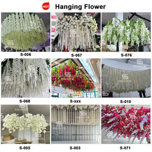 SMOOTH Custom Party Events <b>Ceiling</b> Flowers Drooping Artificial Wisteria Flowers for Wedding Decoration - Product Image 5