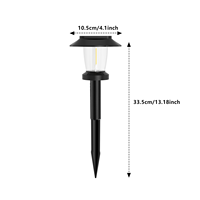 Lampe solaire étanche pour cour et jardin, avec filament de tungstène, pour éclairage décoratif d'ambiance