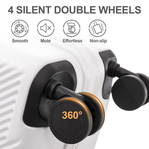 <span class=keywords><strong>Valise</strong></span> rigide extensible 20 pouces de premier choix avec port USB, approuvée par les compagnies aériennes, pour voyages d'affaires et week-ends - Product Image 5