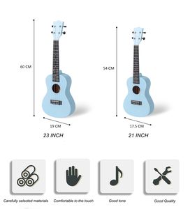Fabriekslevering kleurrijke <span class=keywords><strong>plastic</strong></span> 21 inch ukelele voor kinderen - Product Image 3