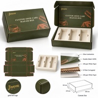 Boîte d'expédition pliable personnalisée en carton ondulé brillant pour l'entretien des chaussures