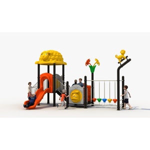 Precio barato Parques infantiles al aire libre para niños Aventura al aire libre <span class=keywords><strong>Land</strong></span> Playground Playhouse con tobogán de plástico para la venta - Product Image 4