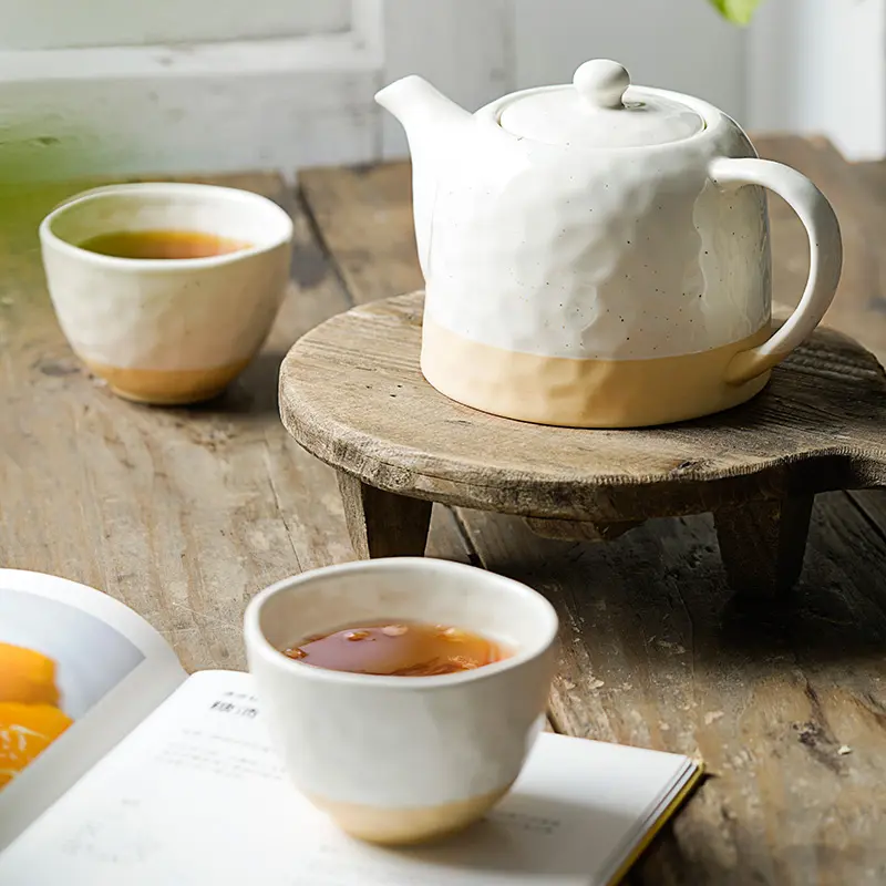 Conjunto de bule de café, durável, xícara de chá, kungfu de cerâmica japonesa