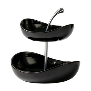 Nuovo Organizzatore per <span class=keywords><strong>Piatti</strong></span> in <span class=keywords><strong>Ceramica</strong></span> Rossa per Soggiorno, Tavolino da Tè e Snack - Product Image 1