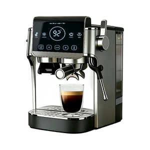 Machine à café expresso semi-automatique certifiée, à vente rapide, avec moulin à café réglable, mousseur à lait vapeur et fonction Cold Brew - Product Image 2