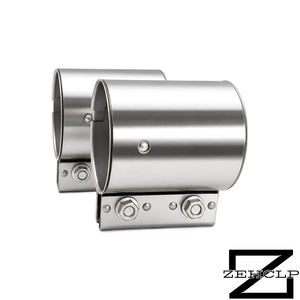 Collier <span class=keywords><strong>de</strong></span> <span class=keywords><strong>serrage</strong></span> d'échappement <span class=keywords><strong>en</strong></span> acier inoxydable 304 poli miroir, à joint bout à bout, avec <span class=keywords><strong>bride</strong></span> à encoches larges et boulon, pour réparation <span class=keywords><strong>de</strong></span> tuyau <span class=keywords><strong>de</strong></span> turbo, <span class=keywords><strong>de</strong></span> downpipe, <span class=keywords><strong>de</strong></span> silencieux et <span class=keywords><strong>de</strong></span> catalyseur - Product Image 2