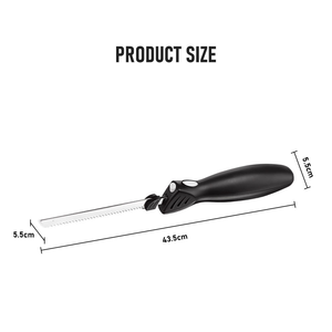<span class=keywords><strong>Cuchillo</strong></span> Eléctrico de Fácil Agarre con Cuchillas de Acero Inoxidable Duraderas, <span class=keywords><strong>Cuchillo</strong></span> Eléctrico <span class=keywords><strong>para</strong></span> <span class=keywords><strong>Cortar</strong></span> Alimentos, Verduras y Jamón en la Cocina - Product Image 3