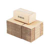 Boîtes en carton ondulé brun pour l'emballage des marchandises, logos personnalisés, carton avec logo