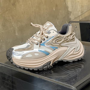 Chaussures de sport rétro à semelle épaisse de haute qualité pour hommes et femmes, respirantes en maille, à enfiler, décontractées pour le campus, hiver, printemps, automne - Product Image 2