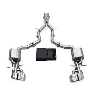 EXR pour Mercedes-Benz <span class=keywords><strong>E55</strong></span> <span class=keywords><strong>AMG</strong></span> <span class=keywords><strong>W211</strong></span>, silencieux à valve en acier inoxydable poli miroir, épaisseur 1,5 mm, échappement à commande à distance, catback - Product Image 3