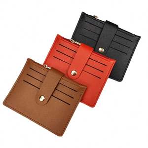 Promotional Gift Anti-Theft Fold Closure Leather Card <b>Holder</b> with Chaand <b>Letter</b> Design for UniseUse - Product Image 3
