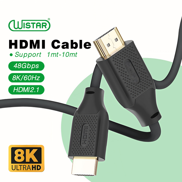 WISTAR Comfortable New Design Custom 4k Camera hdmi Cable 2.1 Cable Video hdmi to Monitor Computer