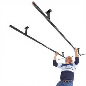 Tendedero de Ropa de Aluminio Resistente, de Pared, con Gancho <span class=keywords><strong>para</strong></span> Techo, <span class=keywords><strong>para</strong></span> Baño, Perchero <span class=keywords><strong>Fijo</strong></span> - Product Image 1