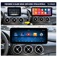 Système d'autoradio tactile Linux CarPlay ZLH 12,3 pouces pour tableau de bord MP3 pour Benz B GLA W246 2012-2018 NTG4.5/NTG5.0 GPS Audio