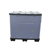 Boîte en polypropylène ondulé robuste QS pour la logistique, conteneur Gaylord réutilisable