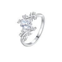 Bague en argent S925 en gros, bague simple pour femme, ensemble de bagues pour les doigts, zircone, mode Mori, bague de luxe