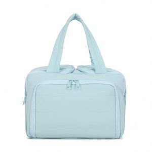 Bolsa de Maquillaje Portátil Impermeable con Cierre, para Viaje, Almacenamiento de Cosméticos, Personalizable, con Abertura Amplia, de Nailon Suave, Diseño Galaxia, Novedad 2026 - Product Image 3