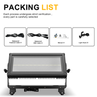 SHEHDS 350w Projecteurs stroboscopiques d'extérieur LED RGB Nouveaux étanches Contrôle DMX RDM Éclairage de scène à faisceau large IP65 Lumière de discothèque
