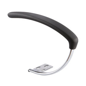 Accesorios para reposabrazos AR044, marco de metal negro con agarre de goma para silla de oficina, silla de juegos, silla industrial - Product Image 1